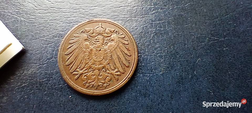 Stare monety 1 fenig 1906 F Niemcy podkarpackie Lesko