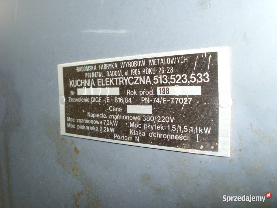 kuchenka elektryczna wolnostojące Gorlice