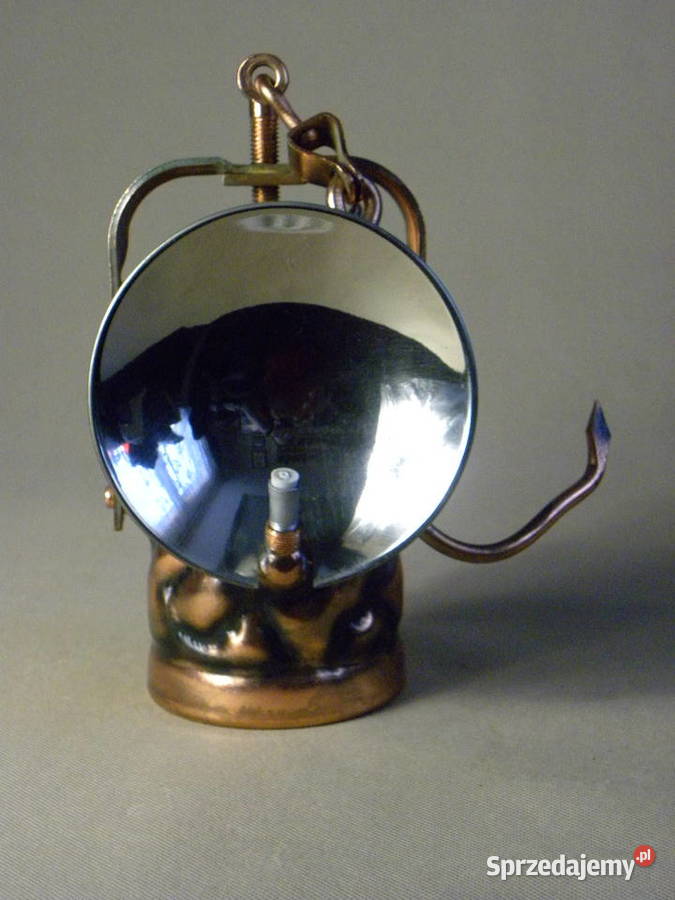 Kolekcjonerska polska lampa górnicza karbidowa Legnica