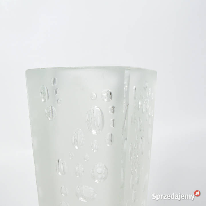 Szklany Wazon H23200 HSG Hortensja Polska lata Warszawa