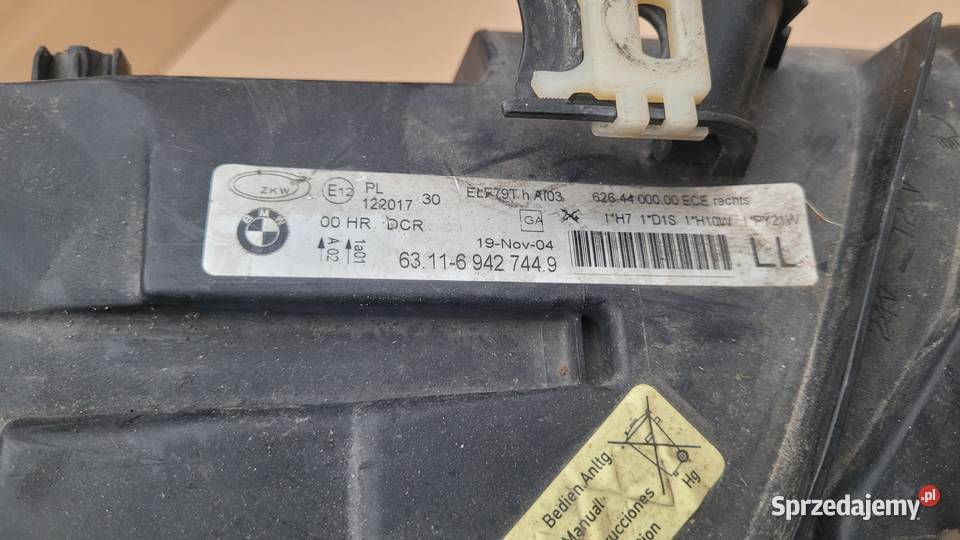 LAMPA PRAWA PRZÓD REFLEKTOR PRAWY BI XENON BMW Ruda Śląska