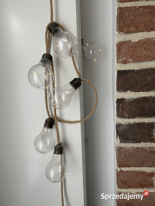 Łańcuch dekoracyjny lina jutowa Led JUTTA na Warszawa