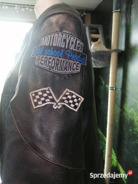 Kurtka motocyklowa męska BF skóra retro cafe lubelskie Biała Podlaska