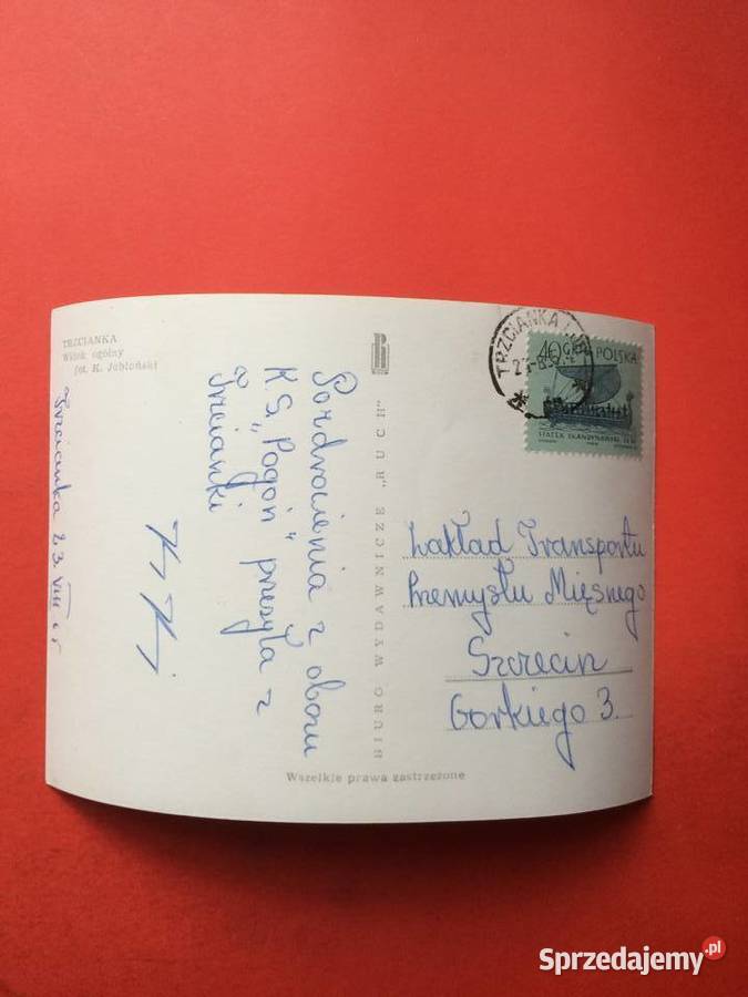 2435 Widokówka Trzcianka Szczecin sprzedam