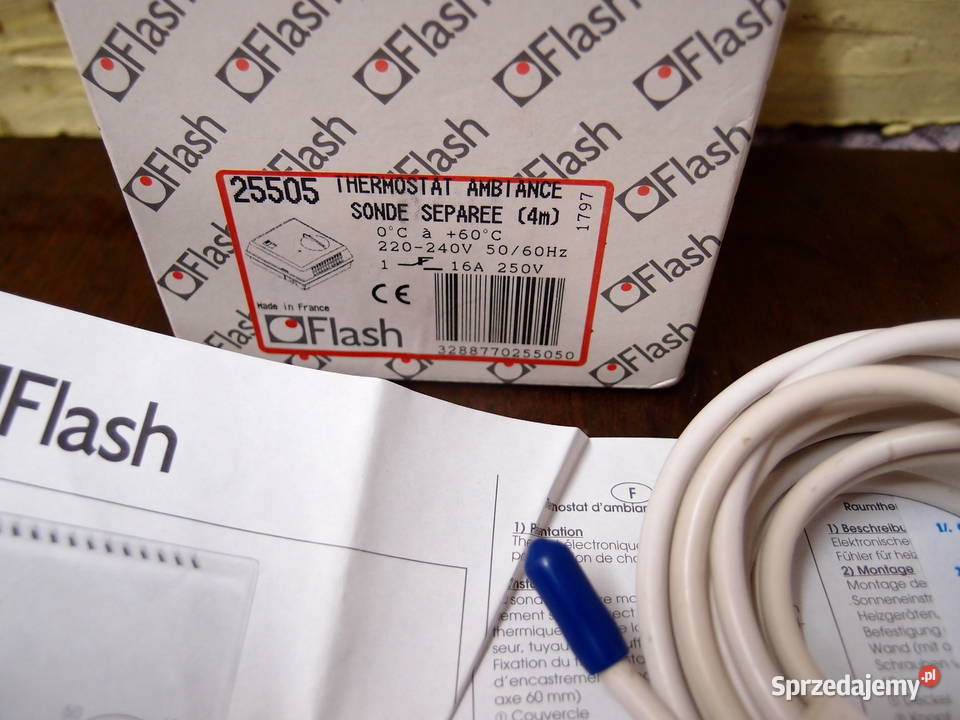 Termostat pokojowy elektroniczny Flash 1797 Pozostałe Łódź