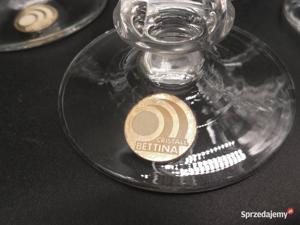 Zestaw kryształowych kieliszków do szampana Porcelana i szkło wielkopolskie Raszków