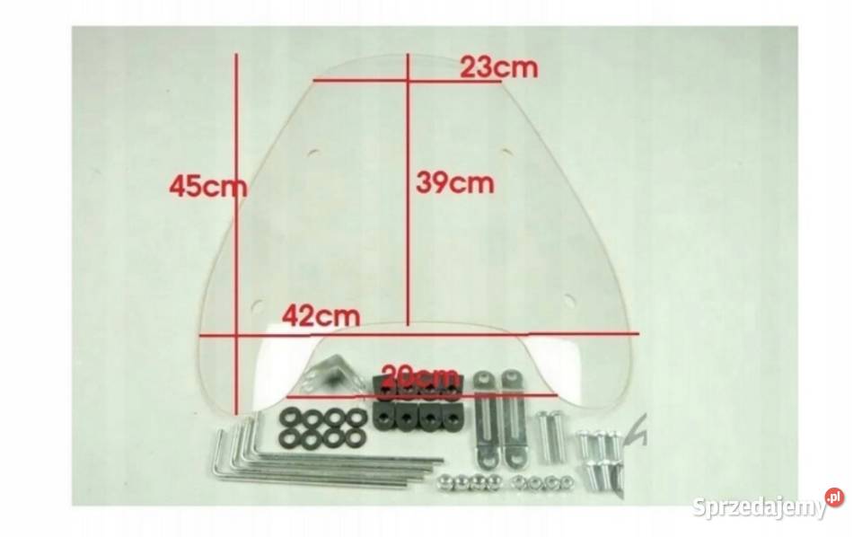 Owiewka szyba do skutera motocykla uniwersalna Sosnowiec