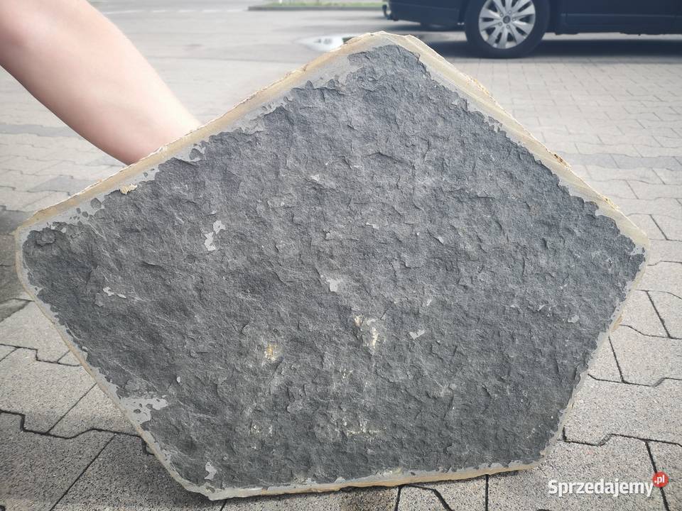 Czarny Bazalt Nieregularne Płyty Kamienne Kostka brukowa mazowieckie Warszawa