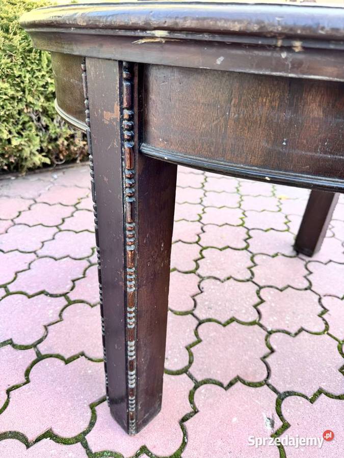 Stół okrągły stary stylowy PRL art deco vintage mazowieckie Garwolin