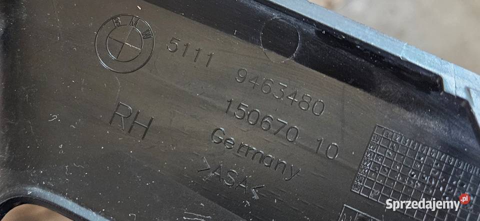 BMW 5 G30 G31 KRATKA PRAWA ZDERZAKA PRZÓD Karoseria wielkopolskie Międzychód