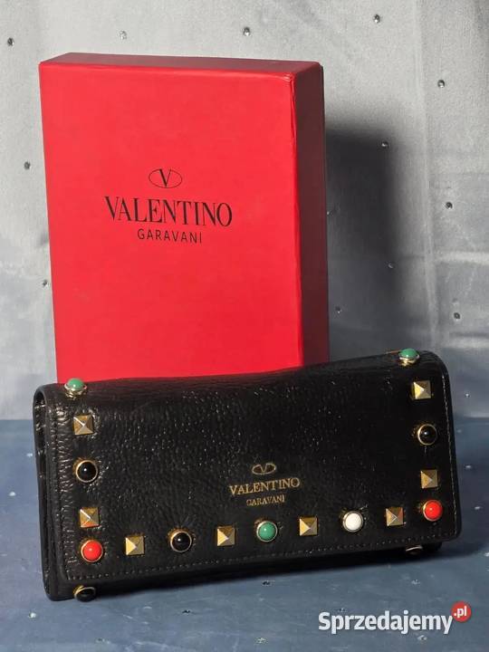 Portfel Valentino Garavani Skórzany 100 Oryginał 10cm mazowieckie Warszawa