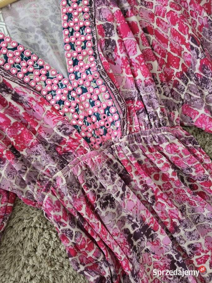 Sukienka maxi boho Rękaw nietoperz Wodzisław Śląski