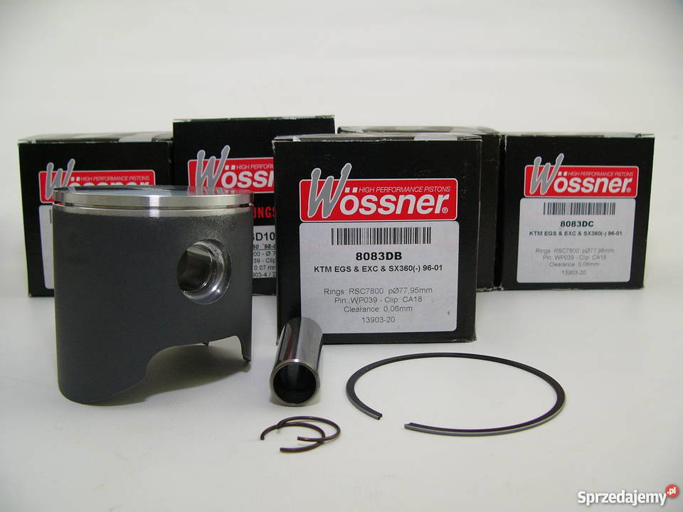 TŁOK komplet tłokowy WOSSNER 7795 mm selB EGS360 śląskie Zabrze sprzedam