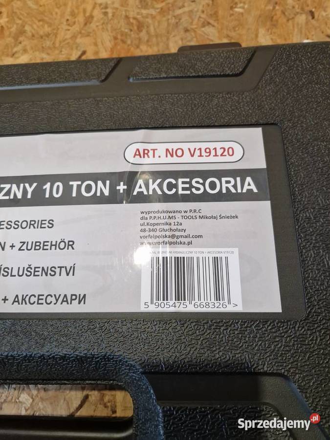 ROZPIERAK HYDRAULICZNY SIŁOWNIK BLACHARSKI 10T Głogowa