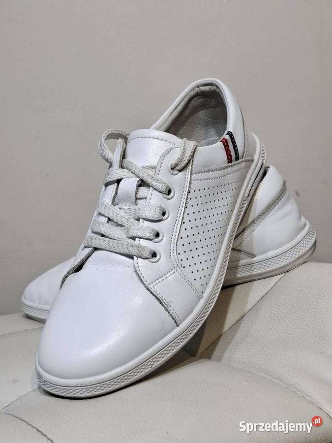 Goodin 38 skórzane buty półbuty białe sneakersy małopolskie Kraków