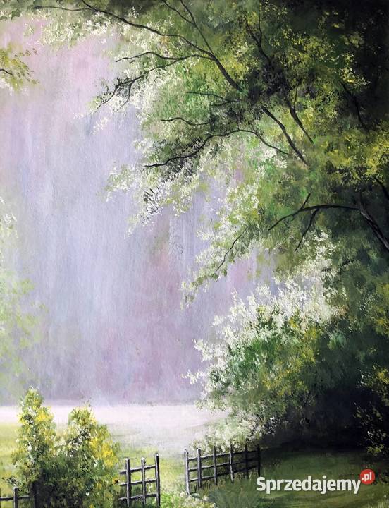 Obraz akryl malowany ścieżka krajobraz 35x50