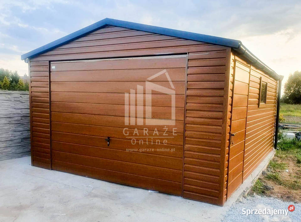GARAŻ BLASZANY 4m x 5m blachodachówka Tarnów