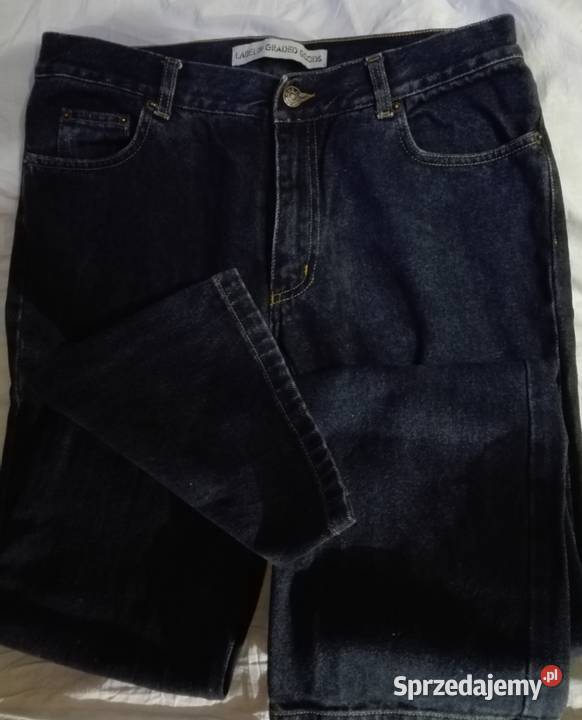 Jeansy długie ciemno granatowe 40 42 L XL Nowe H&M Warszawa