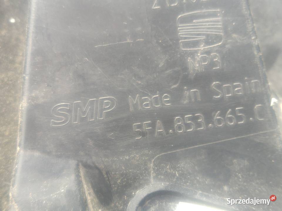 Atrapa kratka zderzaka lewa 5FA853665C Seat Leon osobowe Dębno