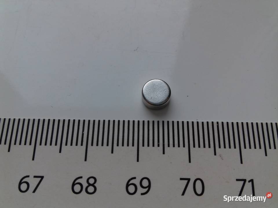 Magnes neodymowy okrągły mocny 6mm x 3mm Jedna kujawsko-pomorskie Bydgoszcz
