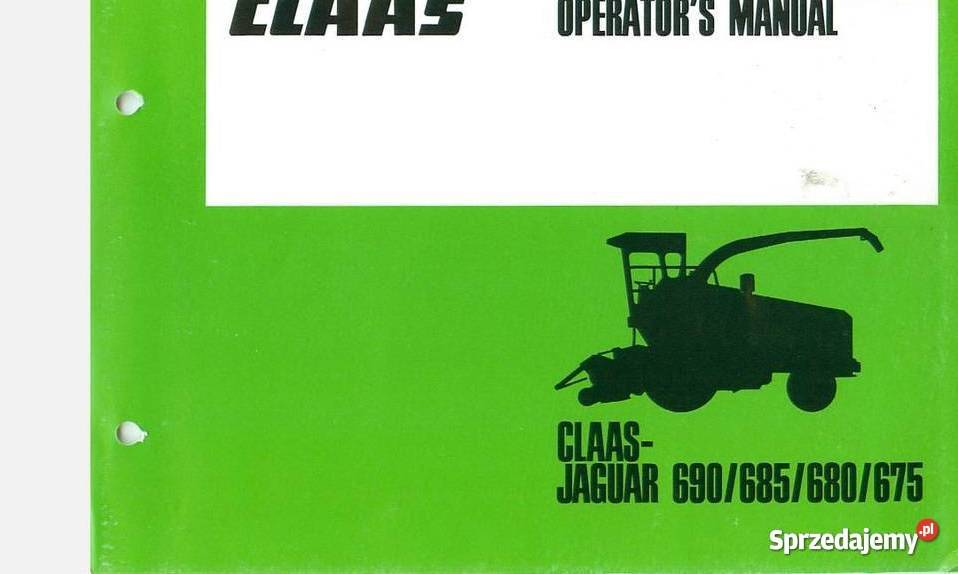Claas Jaguar 690 685 680 675 instrukcja obsługi Poradniki, albumy i reportaże Kielce