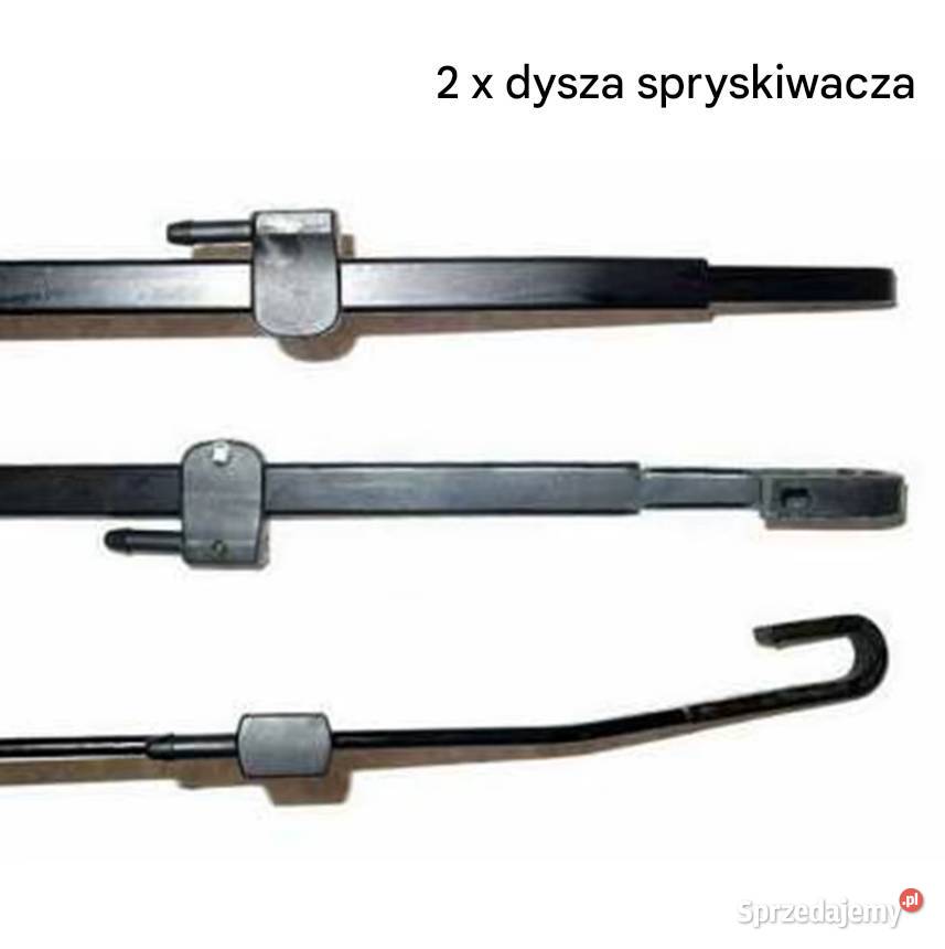 Dysze spryskiwaczy przedniej szyby samochodu na
