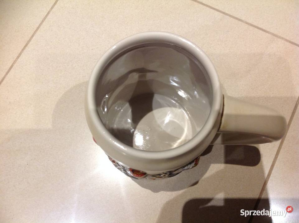 Kufel do Piwa Ceramiczny Obraz 3D Sygnowany Nowa Sól