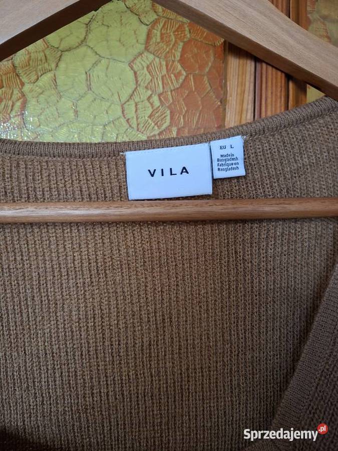 Sweter Brązowy Bez wzoru Środa Wielkopolska
