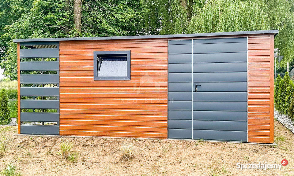 Schowek Domek Ogrodowy 4x25m wiata 1m Brama