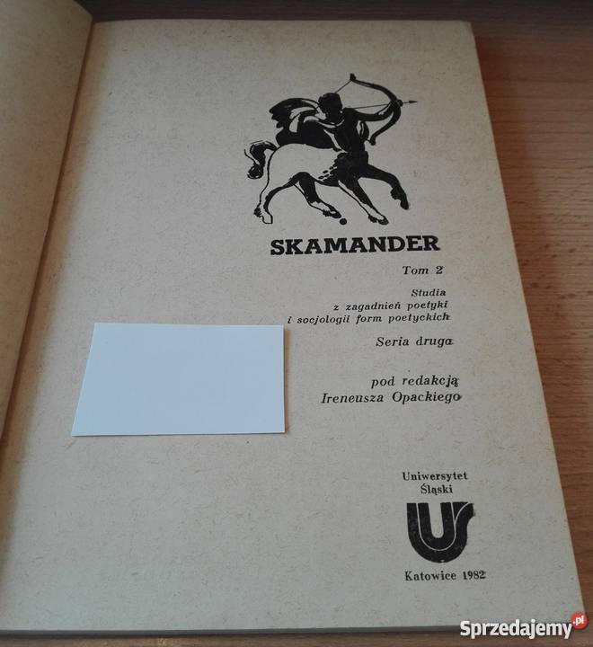 Skamander 2 Studia z zagadnień poetyki i Książki naukowe i popularnonaukowe pomorskie Gdańsk
