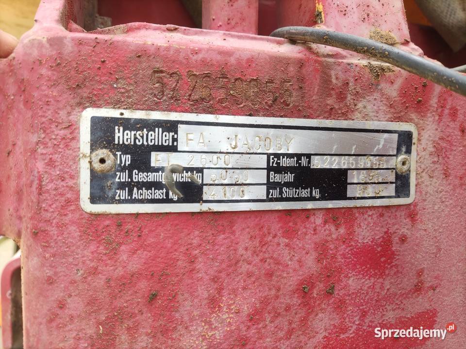 Opryskiwacz ciągany 2700 litrów jacoby by Lemken