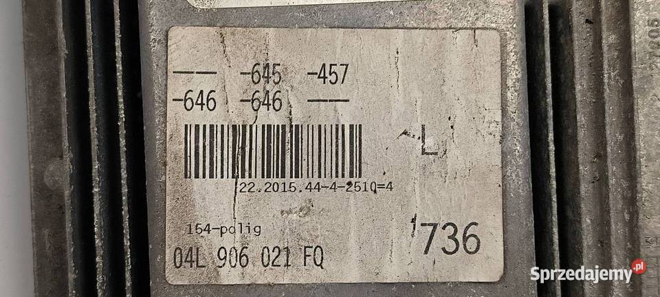 KOMPUTER SILNIKA ECU AUDI A6 C7 LIFT 04L906021FQ Pozostałe kujawsko-pomorskie