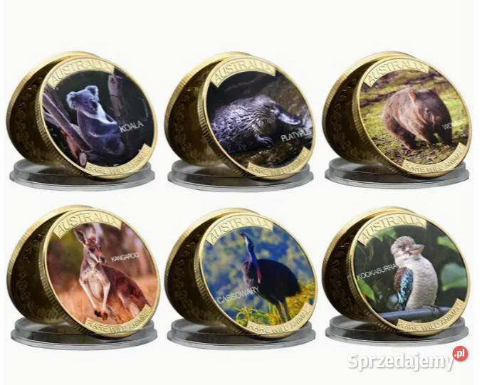 Kolekcjonerski zestaw medali monet z rzadkimi Numizmatyka Warszawa