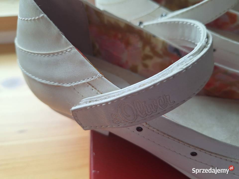Buty do komuni białe baleriny soliver 3536 37 38 inna
