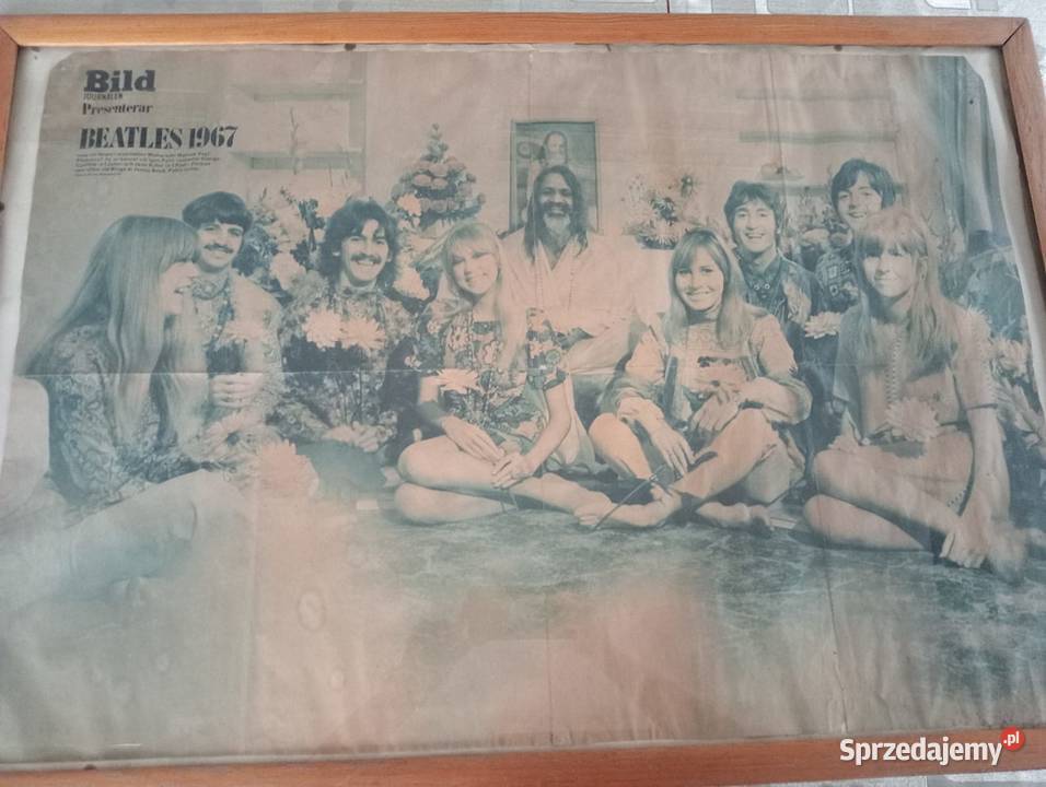 ORGINALNY plakat BEATELS z 1967 roku Osina