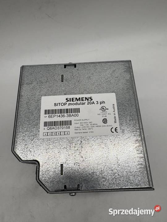 Siemens 6EP14363BA00 Zasilacz uniwersalny Pozostałe mazowieckie Warszawa