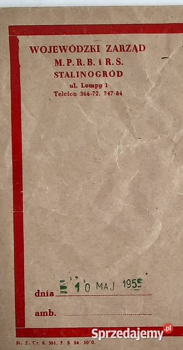 Stary List Dworcowy Katowice Stalinogród Łabędy Gliwice sprzedam