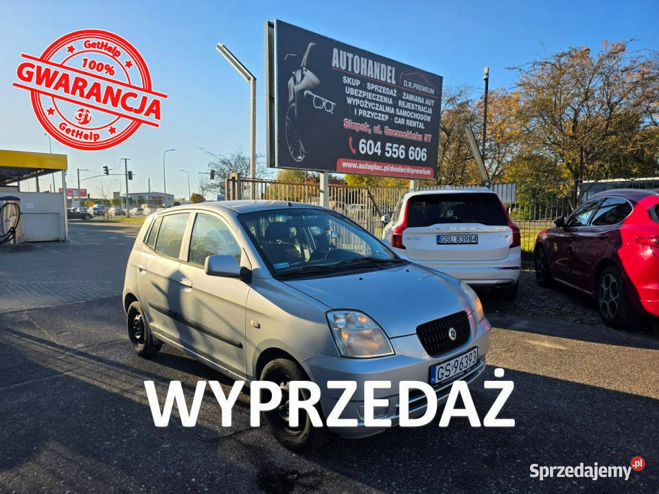 Kia Picanto 11 Benzyna 65 OC do 31032027 Badania 229257km Słupsk