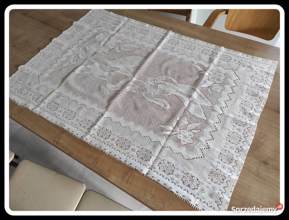 Prostokątny obrus zając wielkanoc ok 75 cmx 108 Obrusy Płock sprzedam