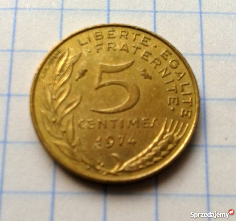5 CENTIMES 1974 FRANCJA Parczew