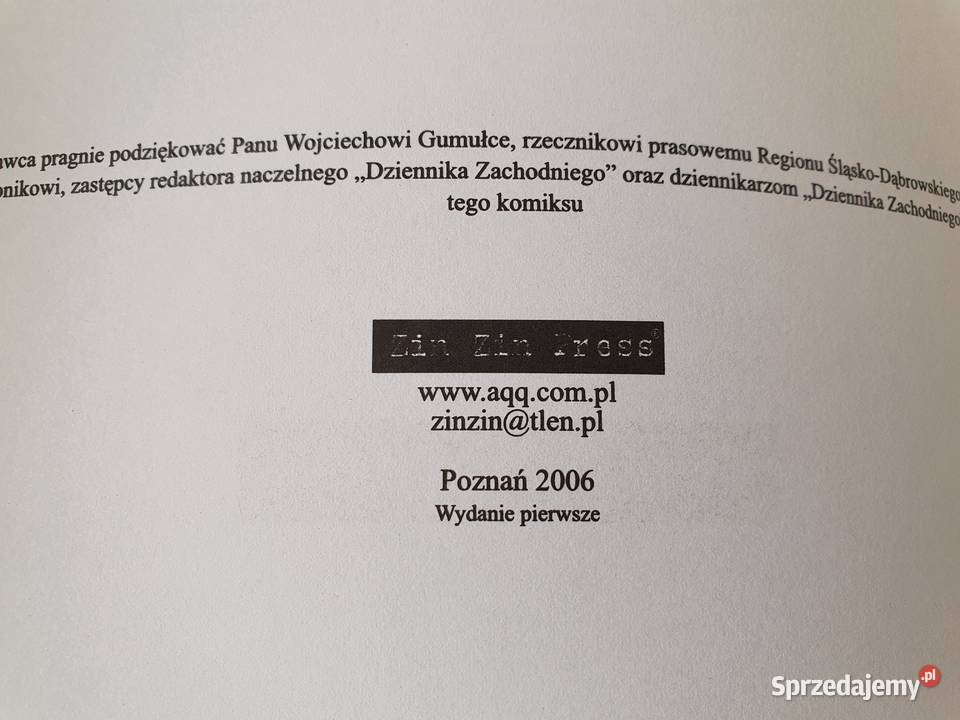 1981 Kopalnia Wujek komiks ze wstępem Lecha pomorskie Gdynia