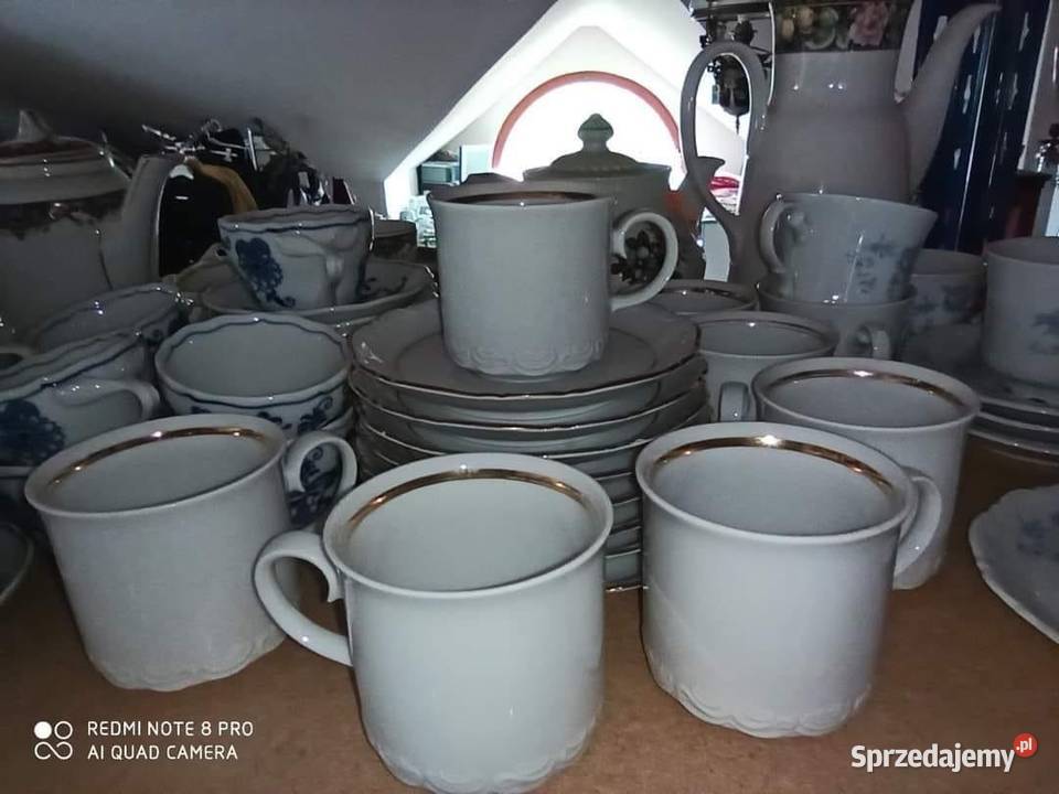 Filiżanka z błękitnymi kwiatkami Winterteich Gdańsk