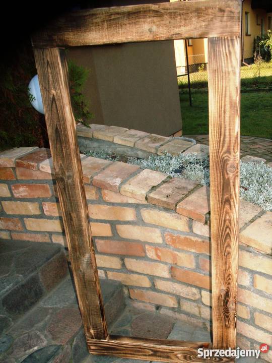 Stare okno rama retro loft lustrozdjęcia Ełk