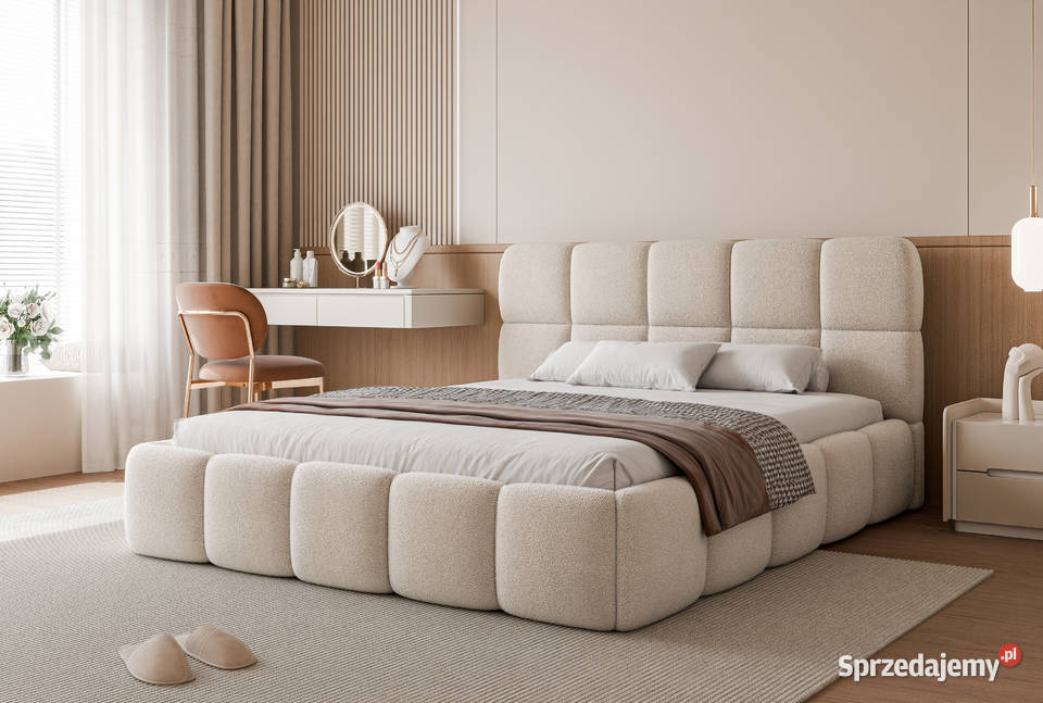 Łóżko tapicerowane z pojemnikiem Cloud różne Tarchały Małe