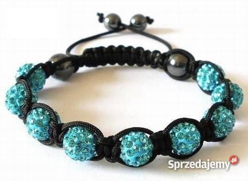 Bransoletka shamballa makrama swarovski 9 kulek Bytom