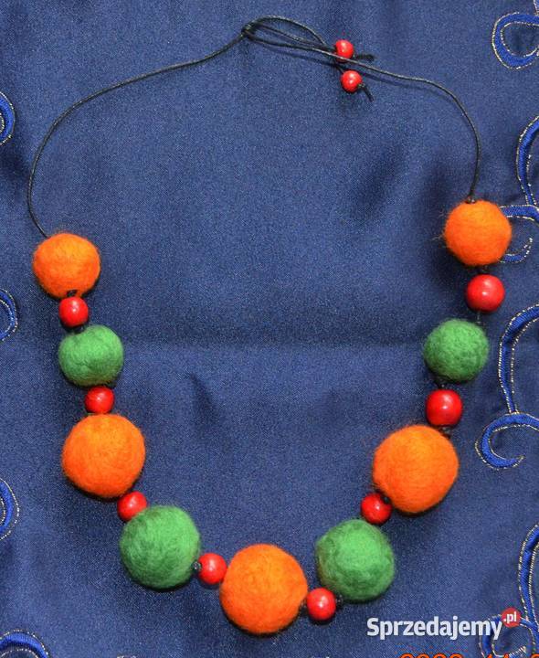 Eco naszyjnik i drewniane koraliki Kętrzyn sprzedam