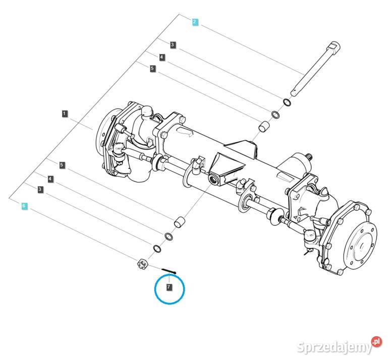 Zawleczka 40mm S441404010 LS Tractor 40114690 Tajęcina