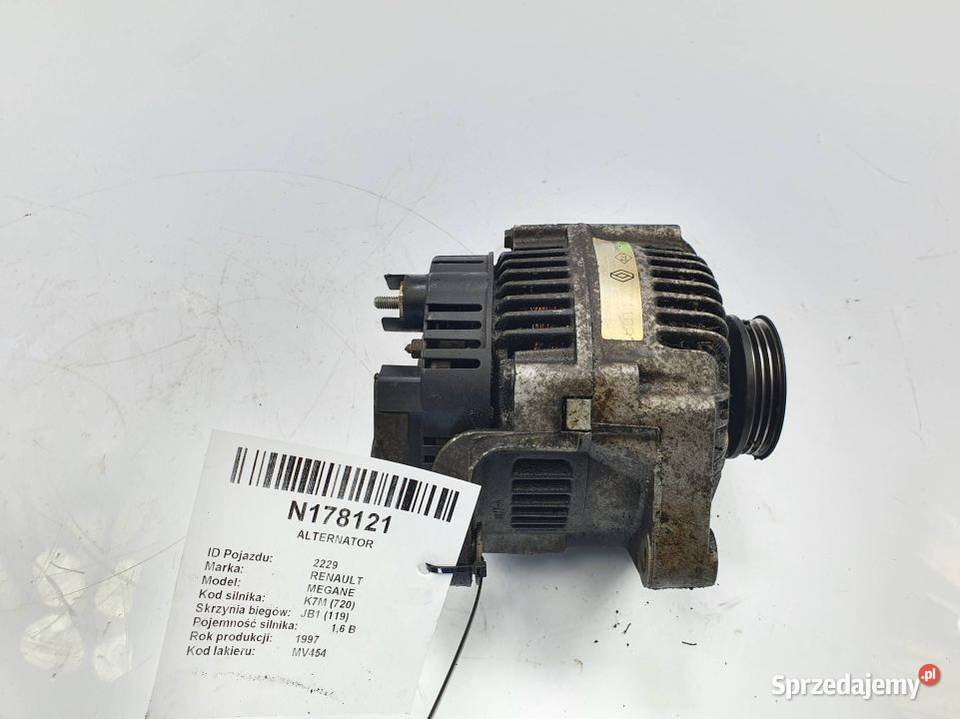 ALTERNATOR RENAULT MEGANE 2541942A kujawsko-pomorskie Lipno sprzedam