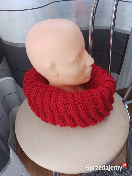 Komin szal damski czerwony Pozostałe Chrzanów