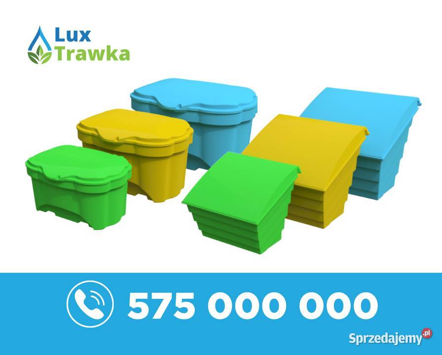 Wytrzymałe pojemniki na piasek i sól modele PPM Limanowa sprzedam